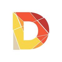 Initial D Mosaic Logo vector