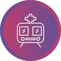 Beautiful Train Vector line icon