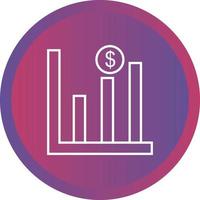 Beautiful Business chart Vector line icon