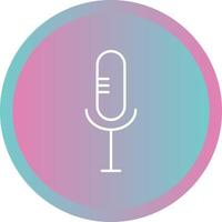 Beautiful Mic Line Vector Icon