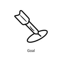 Goal vector outline Icon Design illustration. Gaming Symbol on White background EPS 10 File