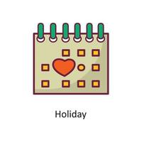 Holiday vector filled outline Icon Design illustration. Holiday Symbol on White background EPS 10 File