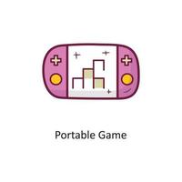 Portable Game vector filled outline Icon Design illustration. Gaming Symbol on White background EPS 10 File