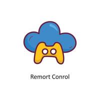 Remort control vector filled outline Icon Design illustration. Gaming Symbol on White background EPS 10 File