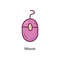 Mouse vector filled outline Icon Design illustration. Gaming Symbol on White background EPS 10 File