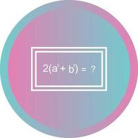 Beautiful Solving Formula Line Vector Icon