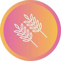 Beautiful Wheat Line Vector Icon