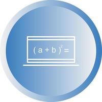 Beautiful Online Formula Line Vector Icon