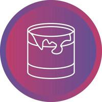 Beautiful Paint Drum Line Vector Icon