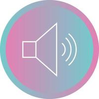 Beautiful Loud Speaker Line Vector Icon