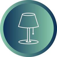 Beautiful Line Table lamp Vector Icon