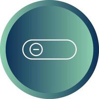 Beautiful Slide Button Line Vector Icon