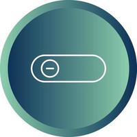 Beautiful Slide Button Line Vector Icon