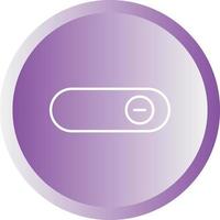 Beautiful Slide button Line Vector Icon