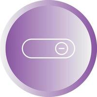 Beautiful Slide button Line Vector Icon