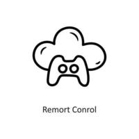 Remort control vector outline Icon Design illustration. Gaming Symbol on White background EPS 10 File