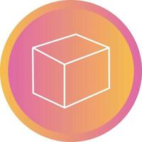 Beautiful Cube Line Vector Icon