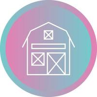 Beautiful Barn Line Vector Icon