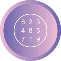Beautiful Number Theory Line Vector Icon
