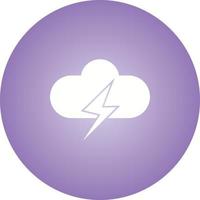 Unique Cloud Vector Glyph Icon