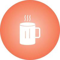 Unique Hot Coffee Vector Glyph Icon