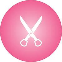 Unique Scissors Vector Glyph Icon