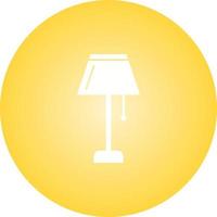 Unique Lamp Vector Glyph Icon