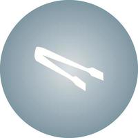 Unique Tongs Vector Glyph Icon