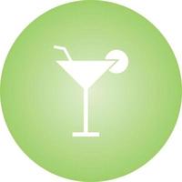 Unique Cocktail Vector Glyph Icon