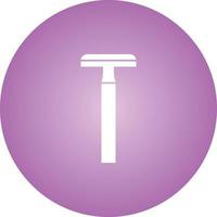 Unique Shaving Blade Vector Glyph Icon