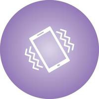 Unique Vibration Mode Vector Glyph Icon