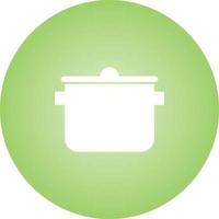 Unique Cooking Pot Vector Glyph Icon