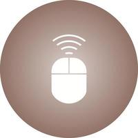 Unique Wireless Input Device Vector Glyph Icon