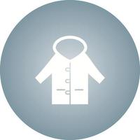 Unique Warm Jacket Vector Glyph Icon
