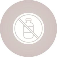 No Liquids Vector Icon