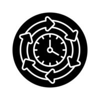 icono de vector de tiempo de procesamiento