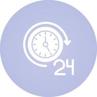 24 Hours Vector Icon