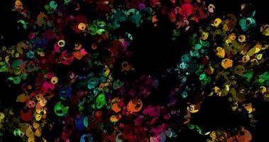 Abstract bubbles background animation,Abstract digital painting texture video