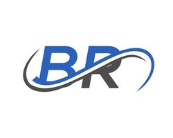 Letter BR Logo Design for Financial, Development, Investment, Real Estate And Management Company Vector Template