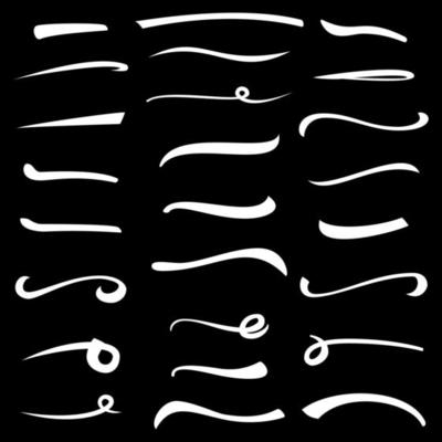 Stroke. Vintage Handmade Elements For Housewarming Posters, Greeting Cards, Home Decorations. Set Stroke. Vector Illustration Handwritten Mark.