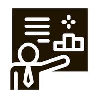 Man Presentation Icon Vector Glyph Illustration