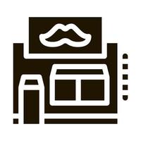 Barber Shop Building Icon Illustration vector