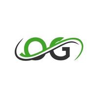 Initial Letter OG Logo Design. OG Logo Design for Financial, Development, Investment, Real Estate And Management Company Vector Template