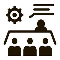 Meeting Training Icon Vector Glyph Illustration