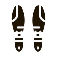 Shoe Sole Detail Icon Vector Glyph Illustration