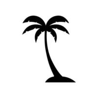 Ilustración de vector de plantilla de logotipo de verano de palmera