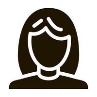 Woman Silhouette Icon Vector Glyph Illustration