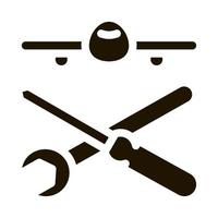 Plane Instruments Icon Vector Glyph Illustration