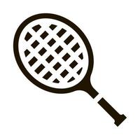 Tennis Racket Icon Vector Glyph Illustration