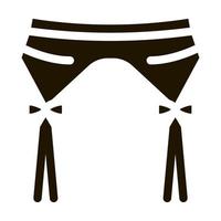 Suspender Belt Icon Vector Glyph Illustration